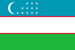 Bandera de Uzbekistán